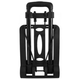 Foldable Luggage Trolley Black Closed